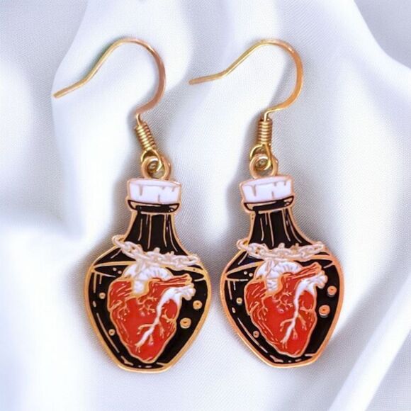 Heart Potion Earrings - Picture 1 of 3
